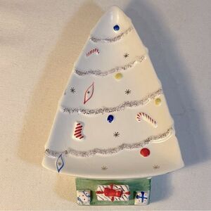 Vintage 1962 MCM Napco CHRISTMAS tree Dish